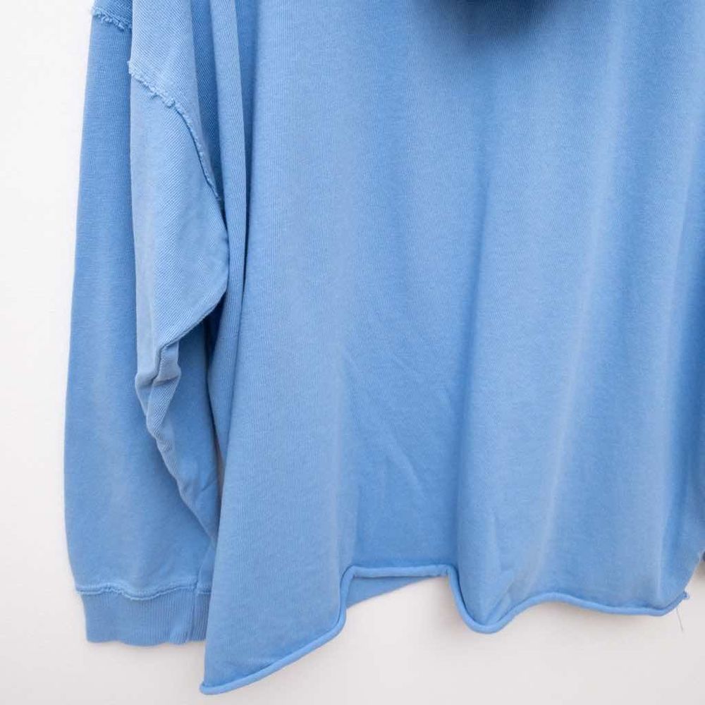 Aerie Sunday Soft Lace Up Sweatshirt Blue Size Medium - Picture 8 of 8